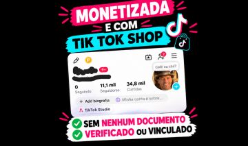 CONTA TIK TOK BR 11.OOO SEGUIDORES COM (VITRINE ON + PROGRAMAS DE RECOMPESAS $ )