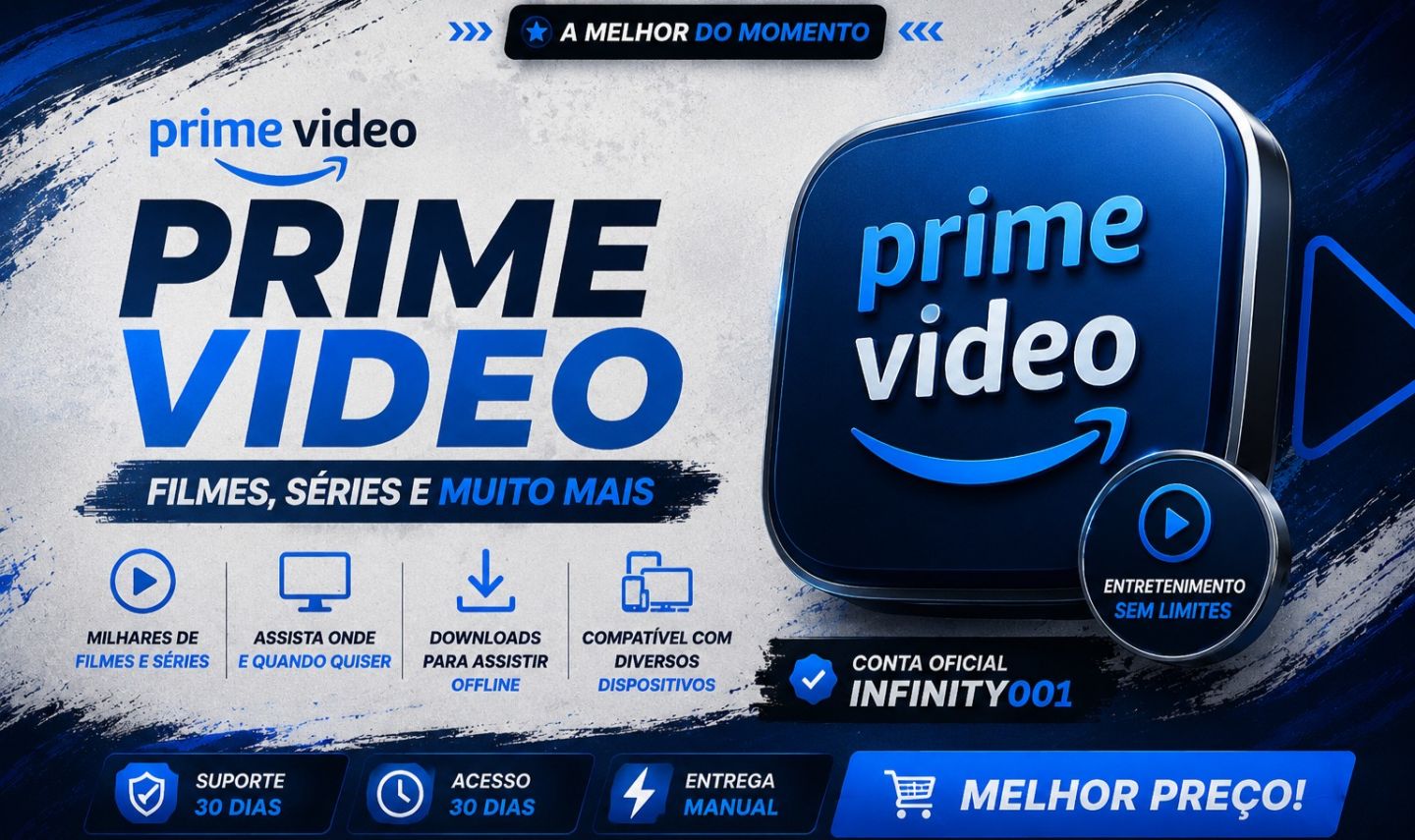 Prime Video | 30 Dias | Entrega Manual | Suporte Incluso