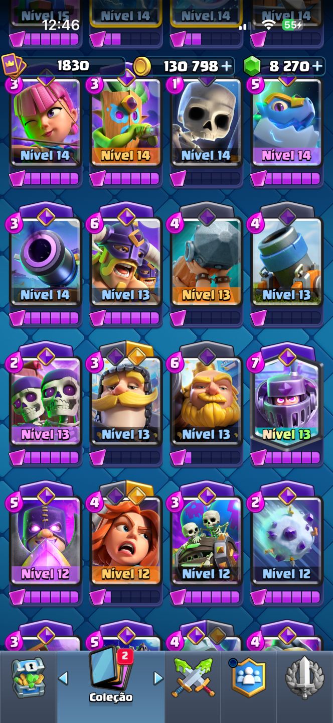 Conta com 25 level 16 e 8k de gemas