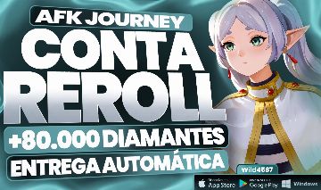 AFK JOURNEY - CONTA REROLL | MAIS DE 70.000 DIAMANTES | SERVER GLOBAL - WILD4587