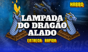 LAMPADA DO DRAGÃO ALADO = HABBO = ENTREGA RÁPIDA