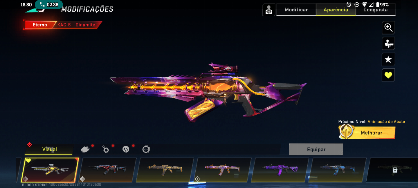 Blood strike ( CONTA COM BASTANTE SKINS DE ARMAS INCLUINDO 2 EVO)