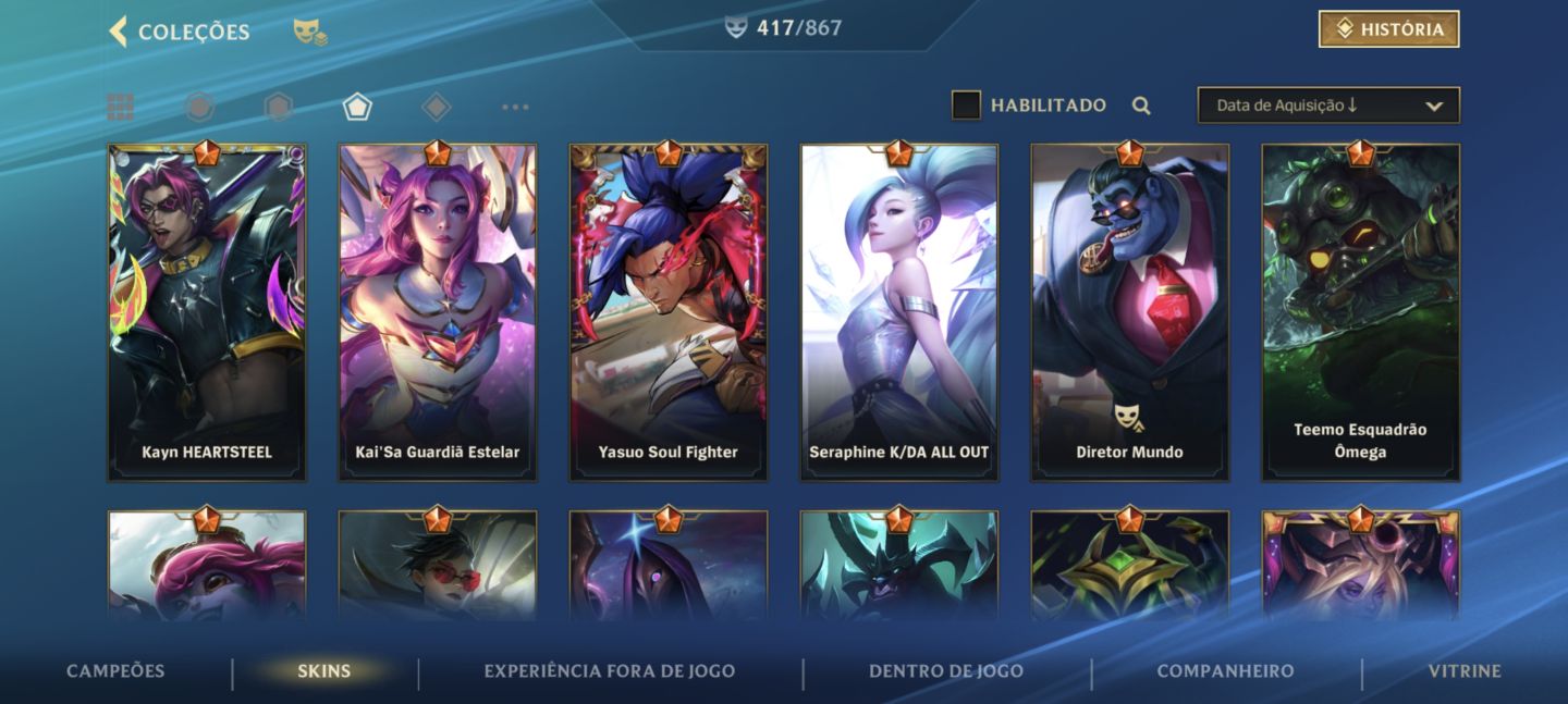 CONTA WILD RIFT | 5x DESAFIANTE 3x MONARCA +79K DE COLECIONADOR ( Main Vayne)