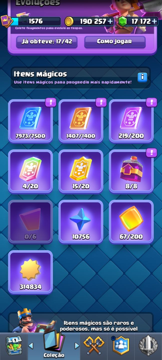 OFERTA!!! CONTA DE CLASH ROYALE BEM UPADA. CONTA BOA!!!