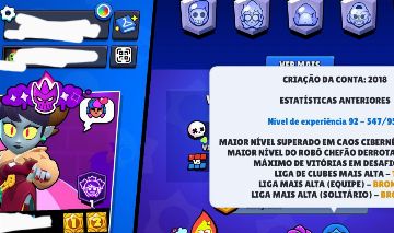 Conta Rara e Antiga de Brawl Stars com skins Raras