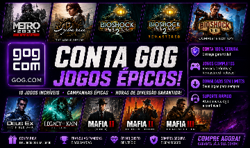 CONTA GOG COM JOGOS
