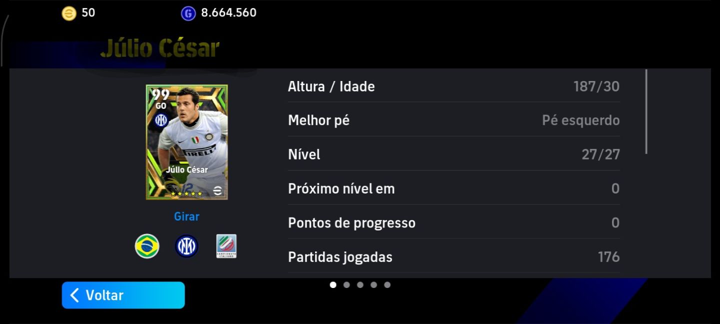 Conta antiga de efootball com salah+mbappe PSG+neymar