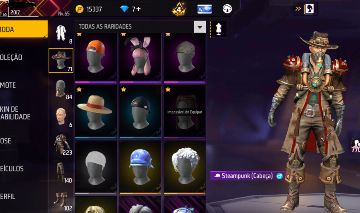 Conta free fire bugadinha (passes antigos, mestre s7)