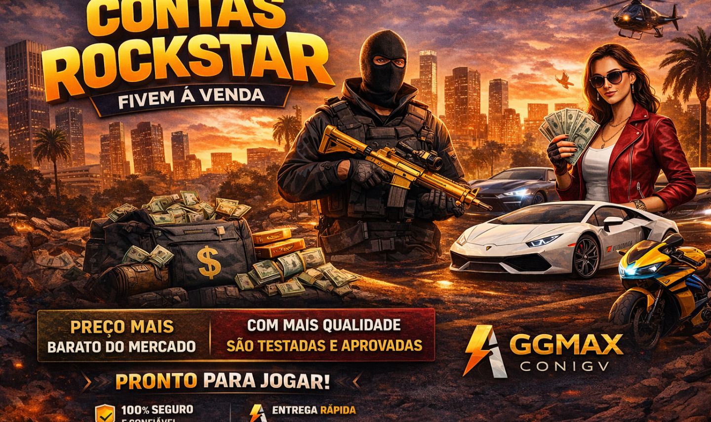 Contas rockstar licenciada para fivem O MELHOR PREÇO DA GG MAX CONTAS SEGURAS!!!