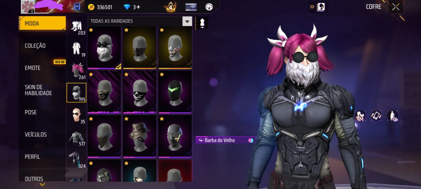 CONTA ID 8 DIG COM 4 TOP CRIMINAL ( UMPS PAPEL )