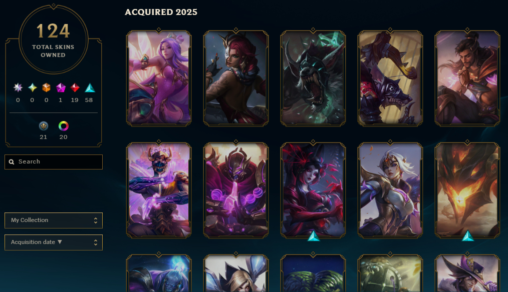 Conta Full Acess (Main Kassa): 174 skins + Todos os campeões