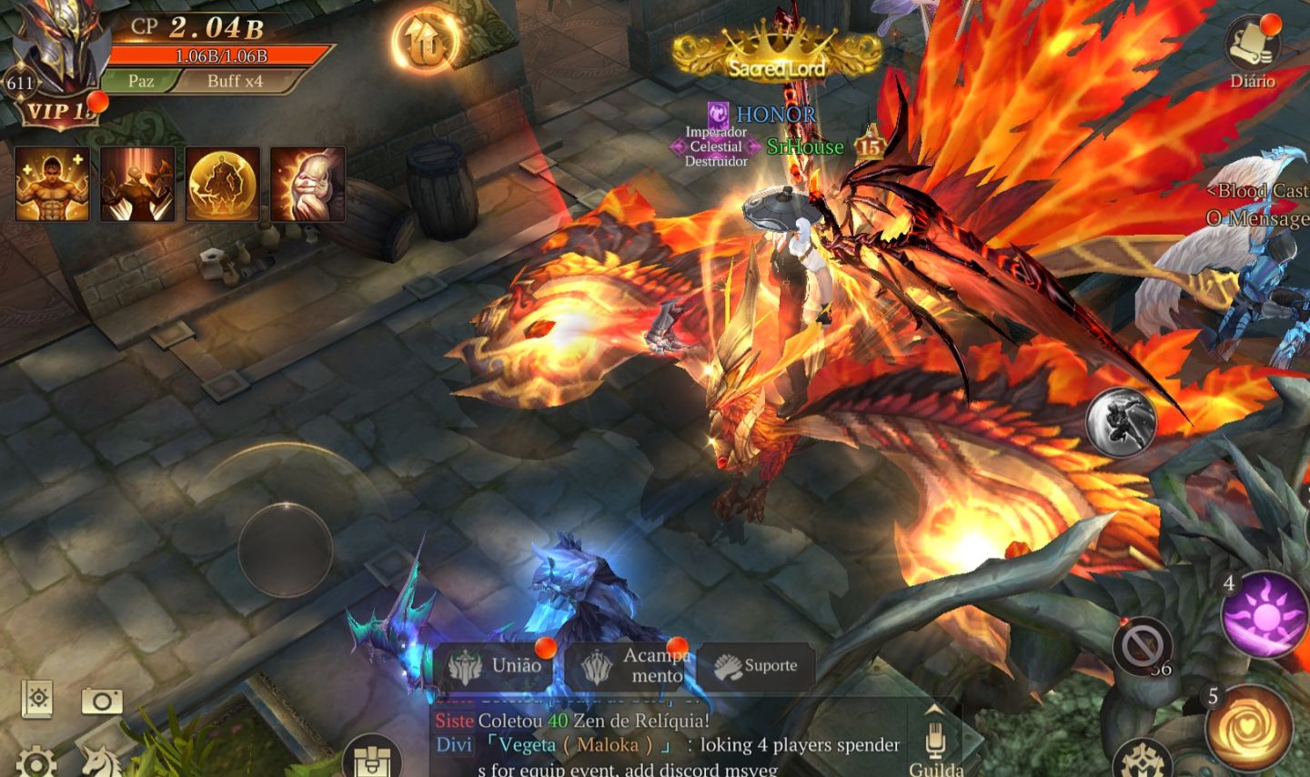 MU DARK EPOCH BK INI 2.040b Top1 - lvl 610 mestre T10 - VIP15