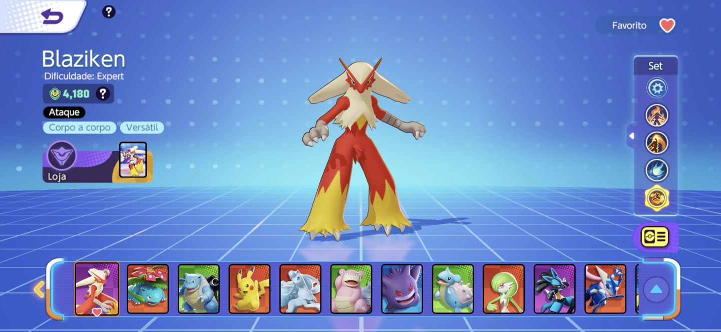 Conta de Pokémon Unite