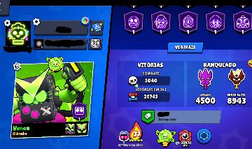 CONTA BRAWL STARS 100% FULL, 857 SKINS TOTAIS, 100K TROFÉUS E MESTRE! (PROMOÇÃO)