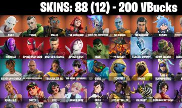 88 Skins DARTH VADER | PROWLER | SPIDER-MAN ZERO | DOCTOR STRANGER | 200 VB