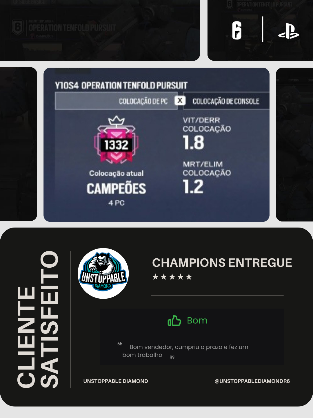 [PS/XBOX/PC] BOOST de RANK para RAINBOW SIX (olhe a descrição)