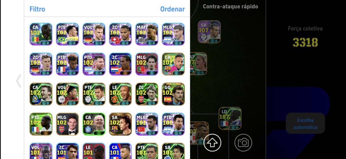 Conta Efootball 27 - meta das metas pra ir logo , +3310 força ! RONALDINHO BIG +