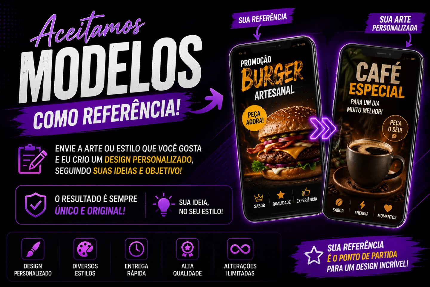 DESIGN PARA REDES SOCIAIS | POSTS PARA INSTAGRAM, TIKTOK E ANÚNCIOS