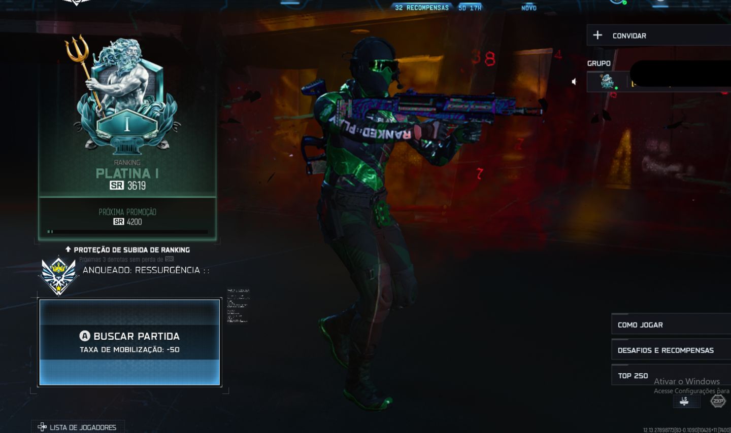 Conta Warzone Ranked Platina 1