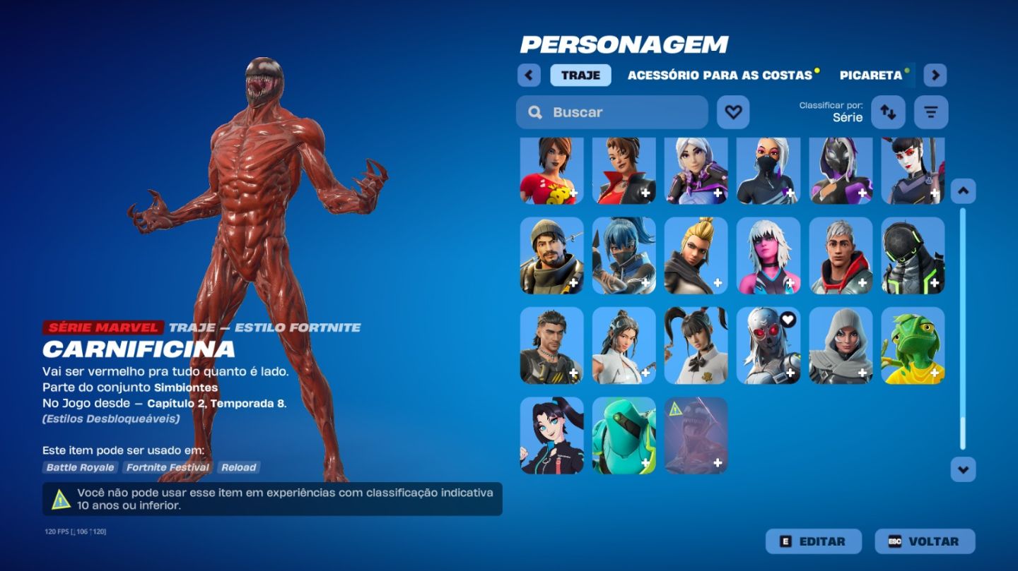 Conta de fortnite old