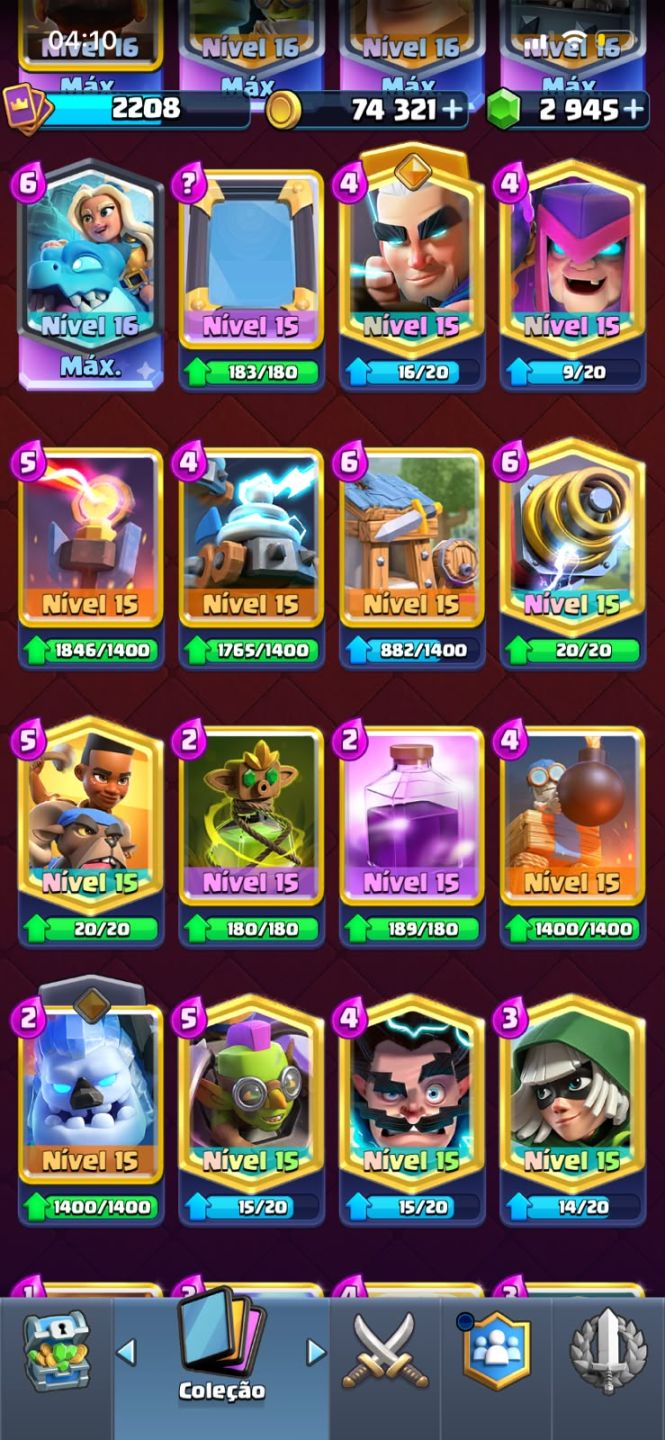 Conta Clash Royale Endgame - 8 anos
