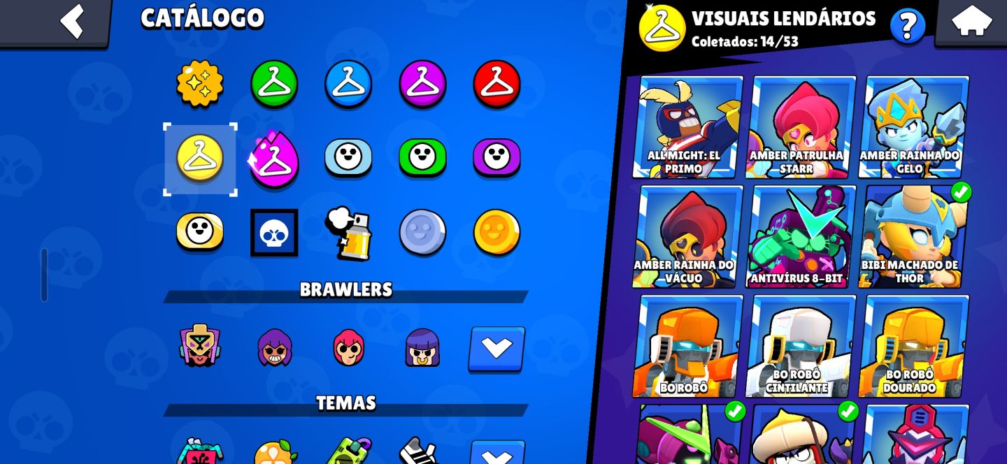 Conta de brawl stars! Com muitas skins e recurso!!