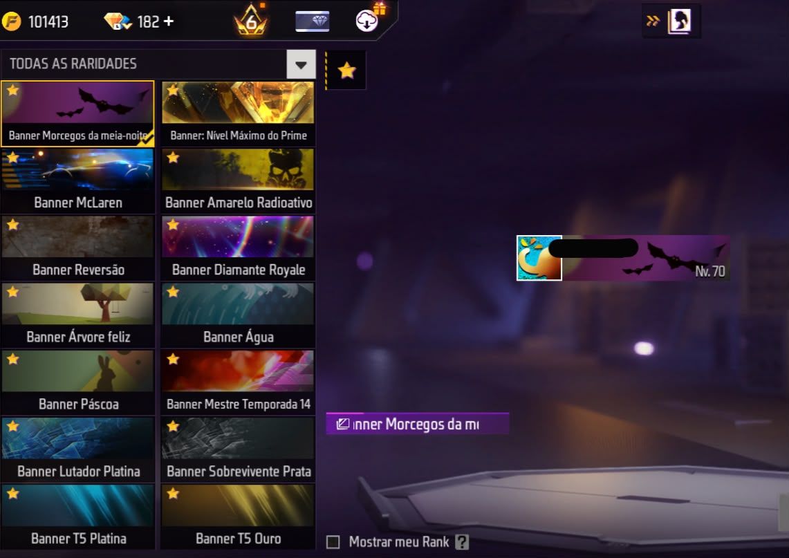Conta free fire gemada com angelical entrada barba bandeirao punho 650 peitorais