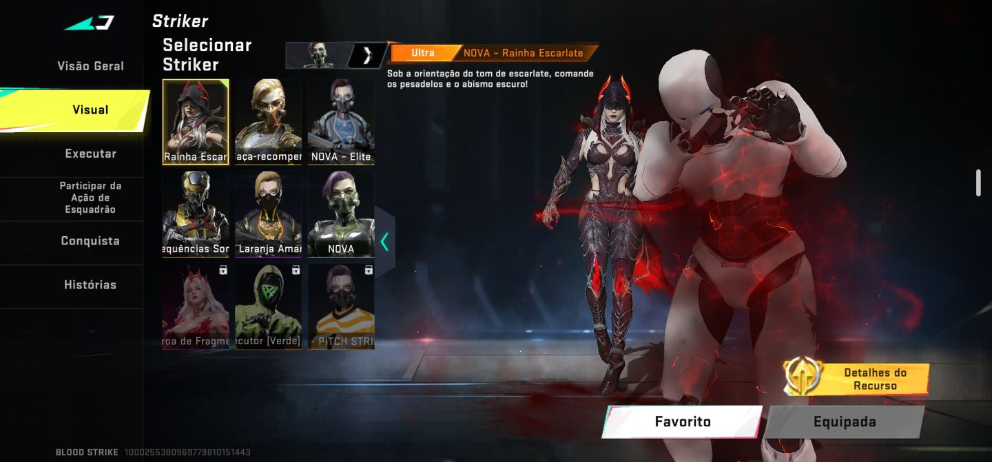 Conta Blood Strike Competitiva (Lenda) Full Acesso com Várias Skins