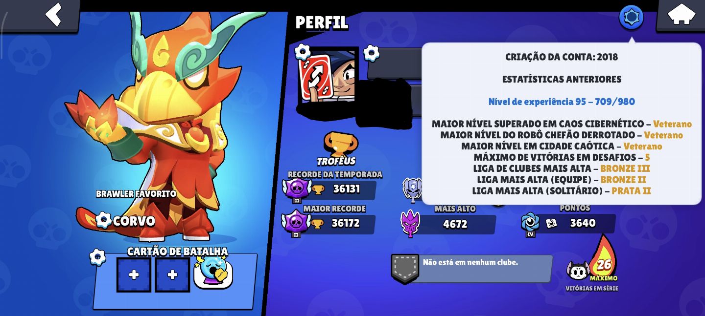 CONTA BRAWL STARS COM 36K DE TROFÉUS, 75 BRAWLERS E SKINS