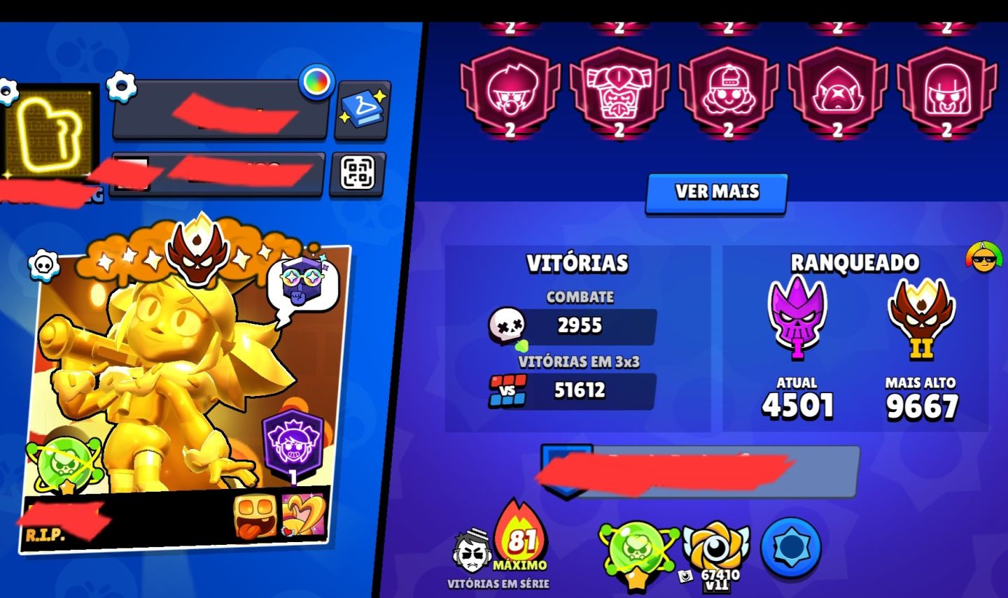 Conta Rara de Brawl Stars