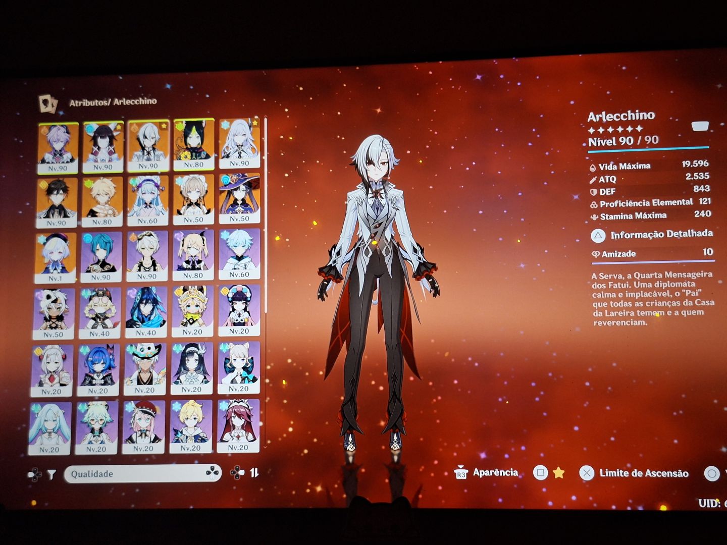 Conta genshin impact com 11 PERSONAGEM T5