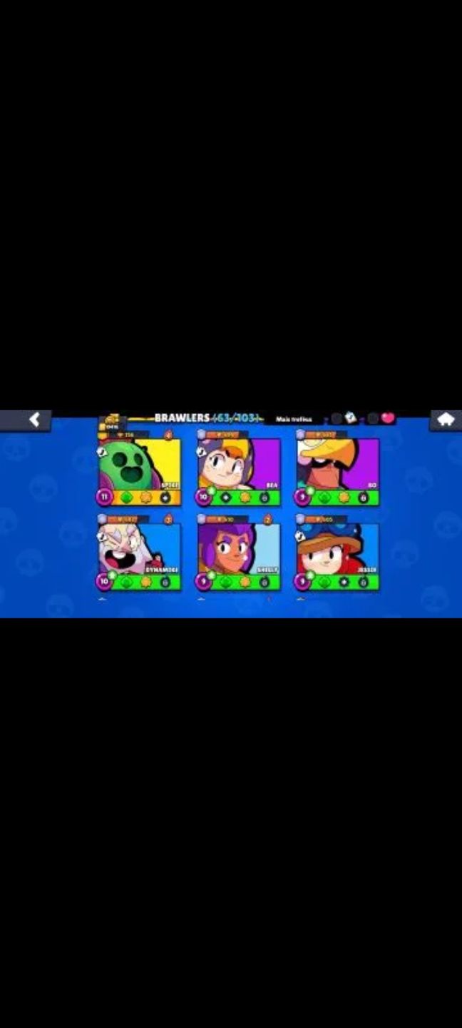 CONTA DE BRAWL STARS COM MUITOS TROFEUS E SKINS LENDARIAS