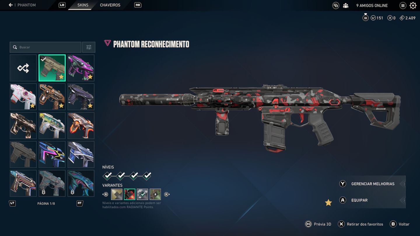 Conta de valorant mt skin e chaveiro de radiante