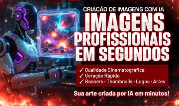 EDIÇÃO E CRIAÇÃO DE IMAGENS COM IA PROFISSIONAL | BANNERS, THUMBNAILS, LOGOS ETC