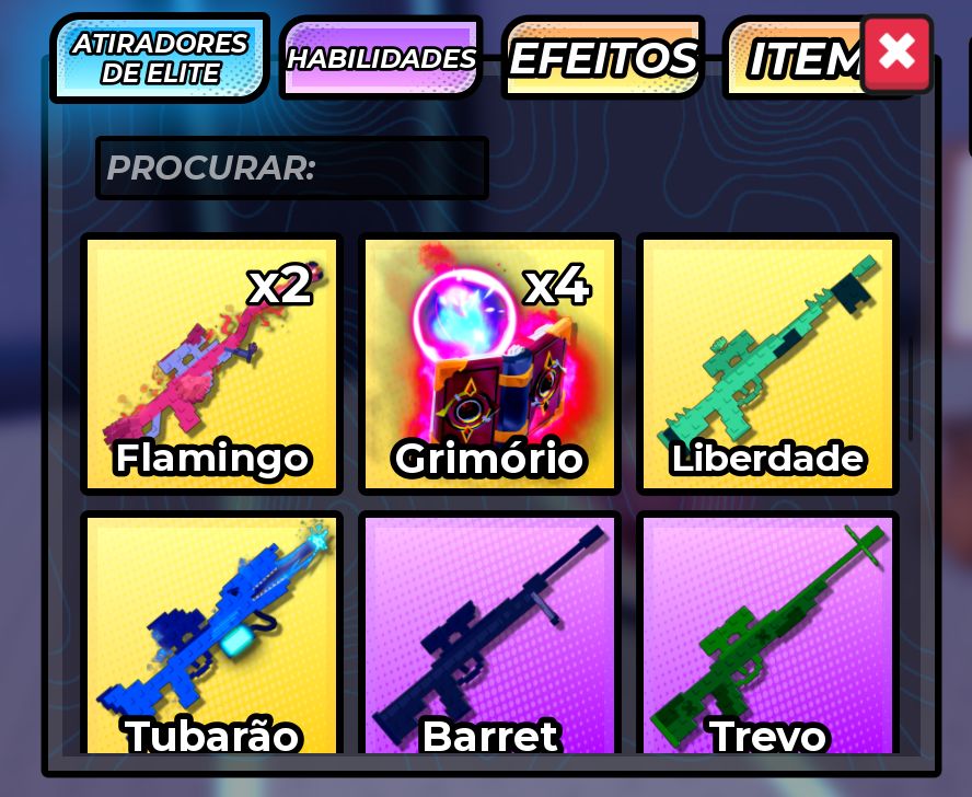 Snipers vs Runners (Skins de Armas e efeitos)