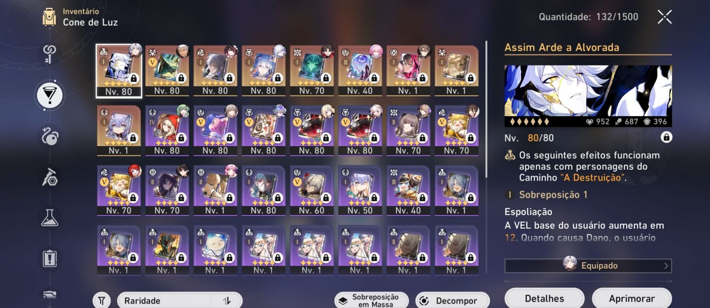 Phainon E2 e cone Cyrene E1, Time elation premium Archer E1 + Rin