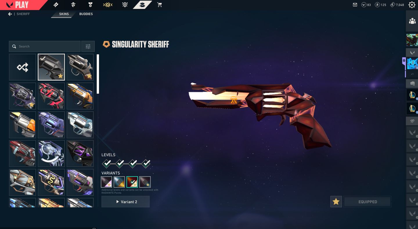 Conta Valorant, nivel 392, Ascendente 1, diversas skins.