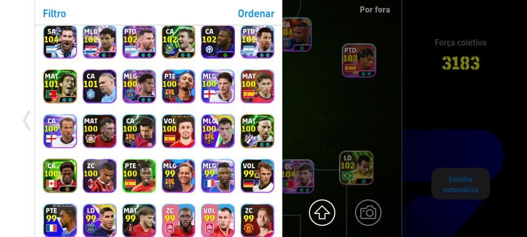 CONTA DE EFOOTBOL TOP