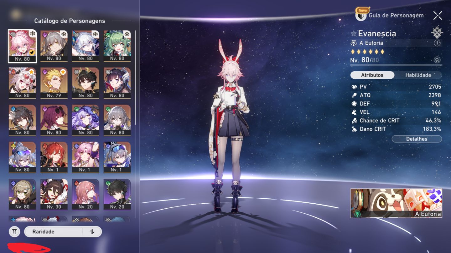 Conta HSR TL 67, Time Premium da SW999 + Skin da Sparxie + Time Premium de Dot +
