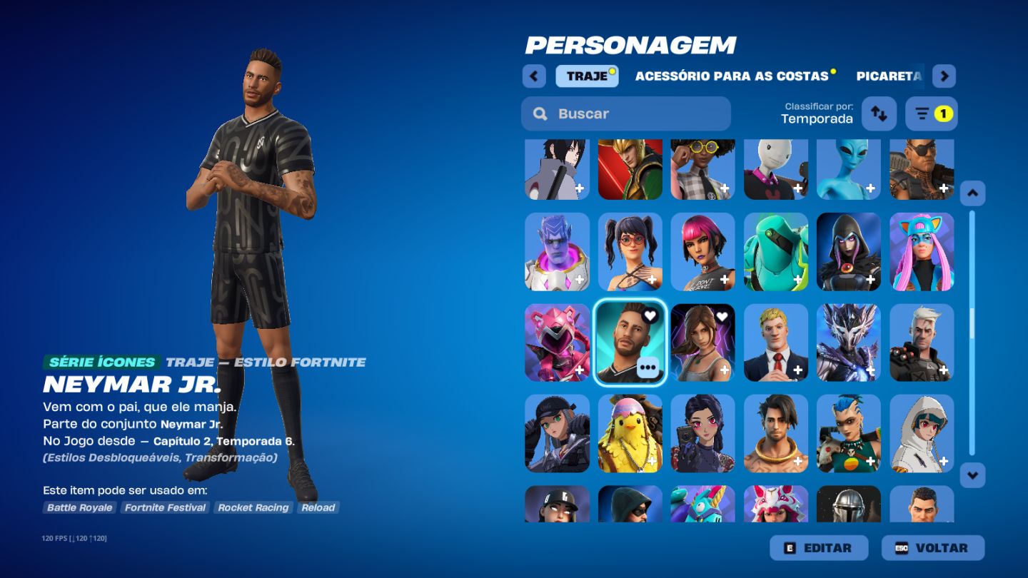CONTA FORTNITE ANTIGO DESDE CAPITULO 1 TEMPORADA 3