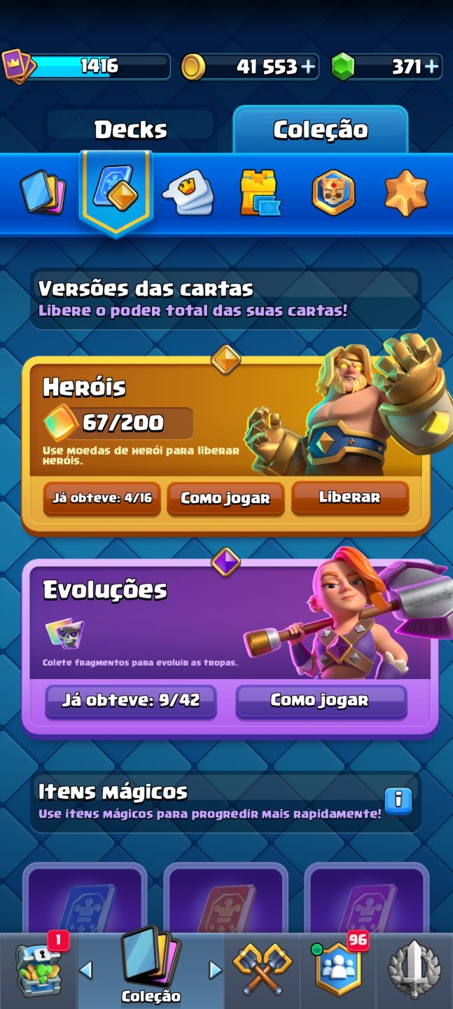 Conta de clash atiga vai fzr cinco anos de criada ja