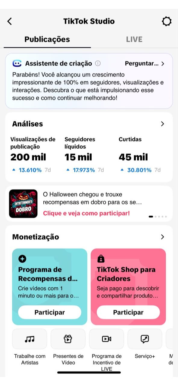Conta TikTok com 40 mil seguidores | Shop ativo