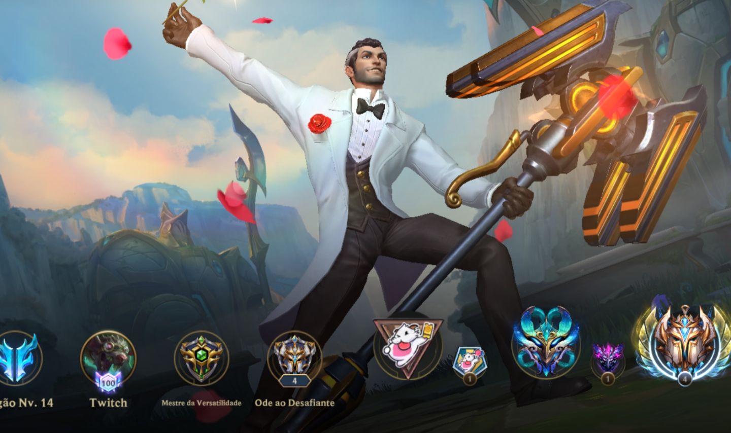 Conta wild rift . Conta atualmente desafiante mais de 60 skins