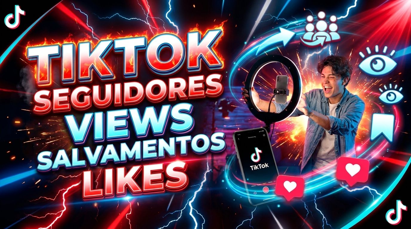 O MAIS BARATO | TikTok Seguidores BR e HQ, Views, Curtidas e Salvamentos