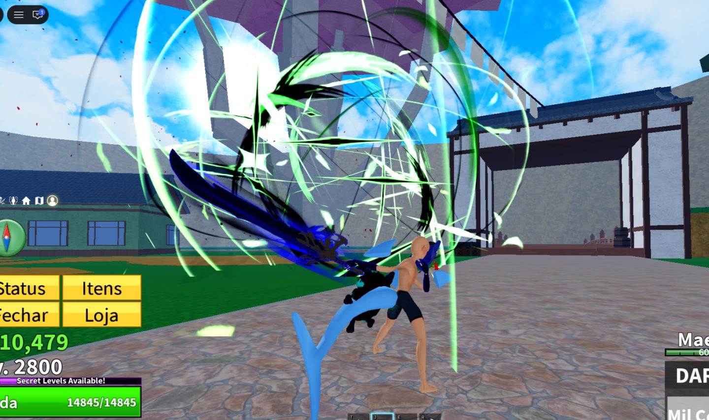 Conta de Blox fruits Completa com Dark blade, Gamepass, Raças v4 3,3m de Bounty