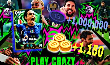 CONTA EFOOTBALL COM INZAGHI 105+ 1.150 MOEDAS
