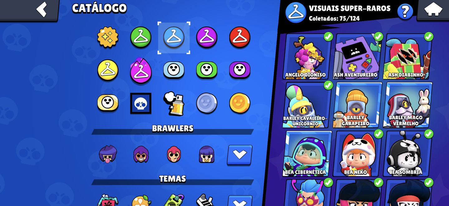Conta 104 Brawlers + 345 Skins + 44Mil Troféus + Recursos