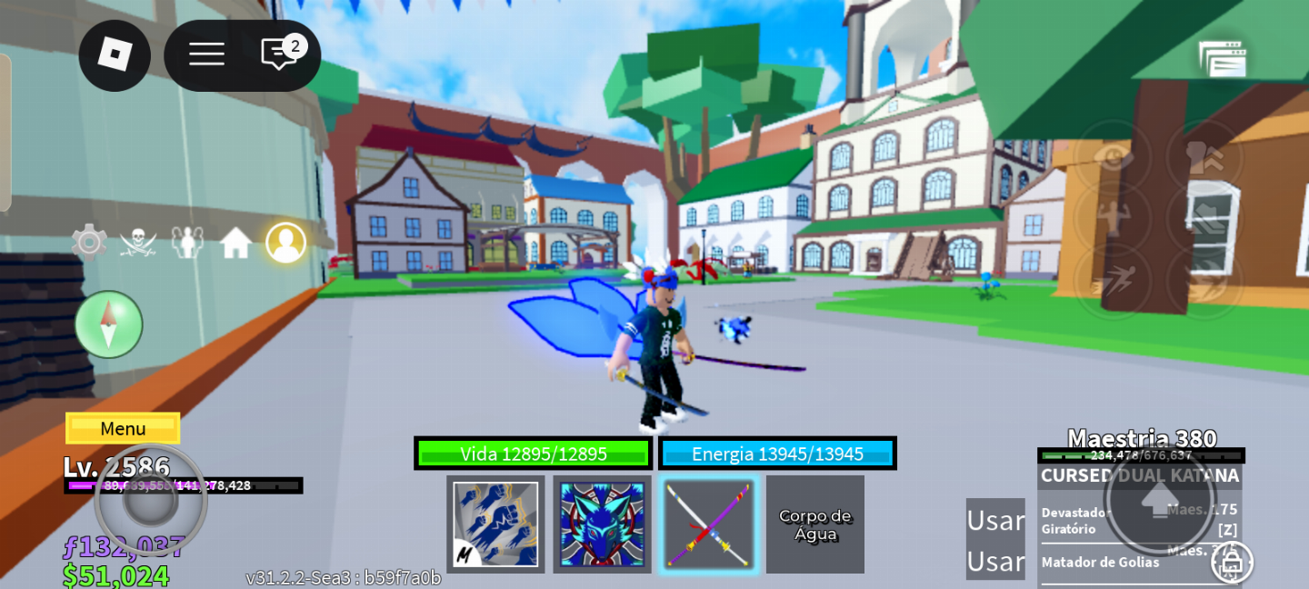Conta Blox Fruits (LVL 2586)