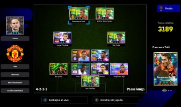 CONTA DE EFOOTBALL PC/CONSOLE DIV 2 COM TOTTI 108 E MAIS!! +789 MOEDAS