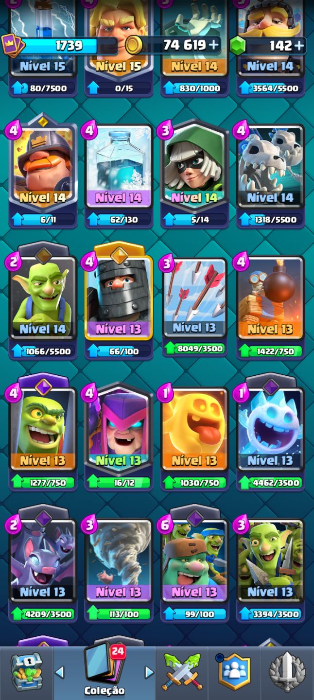 ESSA CONTA DO CLASH ROYALE COM 12000 TROFÉUS